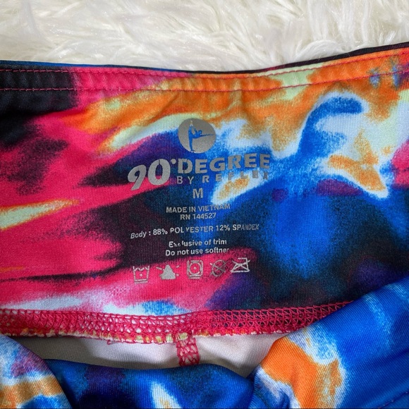 90 Degree By Reflex Capris Legging Multicolored - Picture 5 of 7